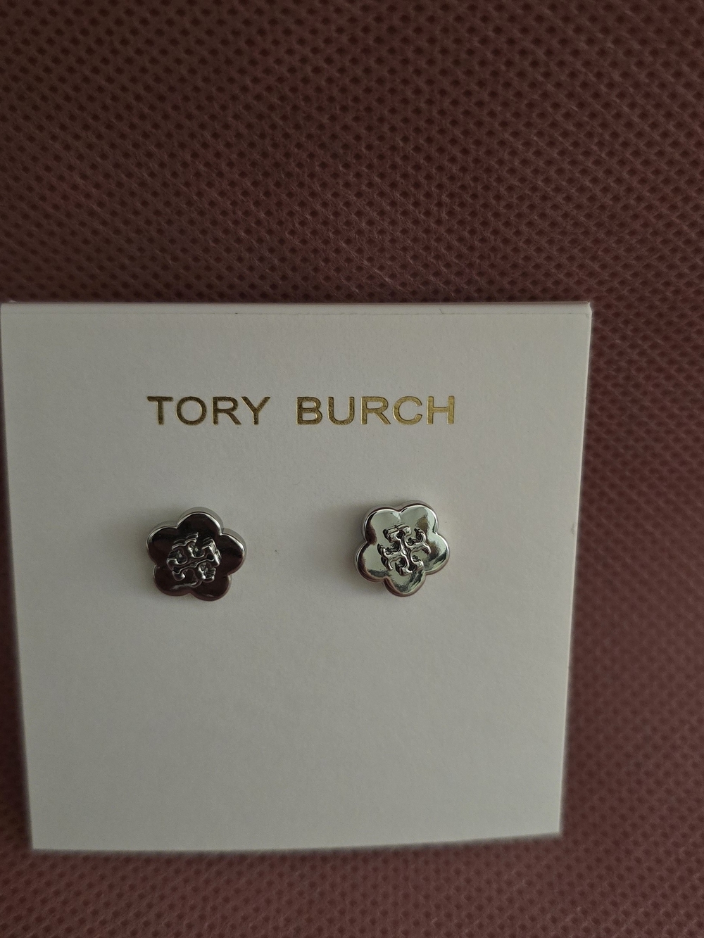 Tory Burch Silver Flower Stud Earrings - Women's Accessories